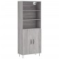 vidaXL Credenza Grigio Sonoma 69,5x34x180 cm in Legno Multistrato vidaXL Credenza Grigio Sonoma 69,5x34x180 cm in Legno Multistrato