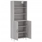 vidaXL Credenza Grigio Sonoma 69,5x34x180 cm in Legno Multistrato vidaXL Credenza Grigio Sonoma 69,5x34x180 cm in Legno Multistrato