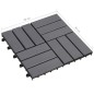 vidaXL Pannelli Decking 20 pz Grigio Slavato 30x30cm Massello d'Acacia vidaXL Pannelli Decking 20 pz Grigio Slavato 30x30cm Massello d'Acacia