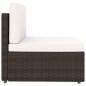 vidaXL Set Divani da Giardino 4 pz in Polyrattan Marrone vidaXL Set Divani da Giardino 4 pz in Polyrattan Marrone