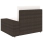 vidaXL Set Divani da Giardino 4 pz in Polyrattan Marrone vidaXL Set Divani da Giardino 4 pz in Polyrattan Marrone