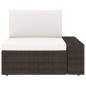 vidaXL Set Divani da Giardino 6 pz in Polyrattan Marrone vidaXL Set Divani da Giardino 6 pz in Polyrattan Marrone