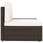 vidaXL Set Divani da Giardino 6 pz in Polyrattan Marrone vidaXL Set Divani da Giardino 6 pz in Polyrattan Marrone