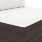 vidaXL Set Divani da Giardino 6 pz in Polyrattan Marrone vidaXL Set Divani da Giardino 6 pz in Polyrattan Marrone