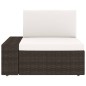 vidaXL Set Divani da Giardino 6 pz in Polyrattan Marrone vidaXL Set Divani da Giardino 6 pz in Polyrattan Marrone