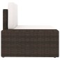 vidaXL Set Divani da Giardino 6 pz in Polyrattan Marrone vidaXL Set Divani da Giardino 6 pz in Polyrattan Marrone