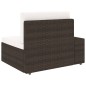 vidaXL Set Divani da Giardino 6 pz in Polyrattan Marrone vidaXL Set Divani da Giardino 6 pz in Polyrattan Marrone