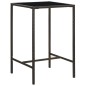 vidaXL Set da Bar da Giardino 3 pz in Polyrattan Marrone vidaXL Set da Bar da Giardino 3 pz in Polyrattan Marrone