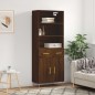 vidaXL Credenza Rovere Marrone 69,5x34x180 cm in Legno Multistrato vidaXL Credenza Rovere Marrone 69,5x34x180 cm in Legno Multistrato
