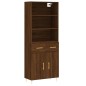 vidaXL Credenza Rovere Marrone 69,5x34x180 cm in Legno Multistrato vidaXL Credenza Rovere Marrone 69,5x34x180 cm in Legno Multistrato