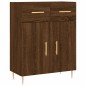 vidaXL Credenza Rovere Marrone 69,5x34x180 cm in Legno Multistrato vidaXL Credenza Rovere Marrone 69,5x34x180 cm in Legno Multistrato
