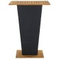 vidaXL Set da Bar da Giardino 5 pz con Cuscini in Polyrattan Nero vidaXL Set da Bar da Giardino 5 pz con Cuscini in Polyrattan Nero