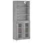 vidaXL Credenza Grigio Sonoma 69,5x34x180 cm in Legno Multistrato vidaXL Credenza Grigio Sonoma 69,5x34x180 cm in Legno Multistrato
