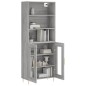vidaXL Credenza Grigio Sonoma 69,5x34x180 cm in Legno Multistrato vidaXL Credenza Grigio Sonoma 69,5x34x180 cm in Legno Multistrato