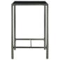 vidaXL Set da Bar da Giardino 3 pz con Cuscini in Polyrattan Grigio vidaXL Set da Bar da Giardino 3 pz con Cuscini in Polyrattan Grigio