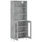 vidaXL Credenza Grigio Cemento 69,5x34x180 cm in Legno Multistrato vidaXL Credenza Grigio Cemento 69,5x34x180 cm in Legno Multistrato