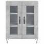 vidaXL Credenza Grigio Cemento 69,5x34x180 cm in Legno Multistrato vidaXL Credenza Grigio Cemento 69,5x34x180 cm in Legno Multistrato