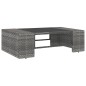 vidaXL Set Divani da Giardino 7 pz in Polyrattan Grigio vidaXL Set Divani da Giardino 7 pz in Polyrattan Grigio