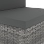 vidaXL Set Divani da Giardino 7 pz in Polyrattan Grigio vidaXL Set Divani da Giardino 7 pz in Polyrattan Grigio