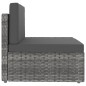 vidaXL Set Divani da Giardino 7 pz in Polyrattan Grigio vidaXL Set Divani da Giardino 7 pz in Polyrattan Grigio
