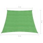 Vela Parasole 160 g/m² Verde Chiaro 3/4x2 m in HDPE Vela Parasole 160 g/m² Verde Chiaro 3/4x2 m in HDPE