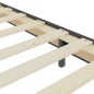 vidaXL Letto a Molle Grigio Scuro in Tessuto 140x200 cm