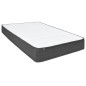 vidaXL Letto a Molle Grigio Scuro in Tessuto 140x200 cm