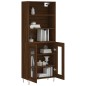 vidaXL Credenza Rovere Marrone 69,5x34x180 cm in Legno Multistrato vidaXL Credenza Rovere Marrone 69,5x34x180 cm in Legno Multistrato