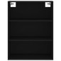 vidaXL Credenza Nera 69,5x34x180 cm in Legno Multistrato vidaXL Credenza Nera 69,5x34x180 cm in Legno Multistrato