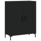 vidaXL Credenza Nera 69,5x34x180 cm in Legno Multistrato vidaXL Credenza Nera 69,5x34x180 cm in Legno Multistrato