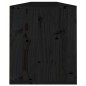 Pensili 2 pz Neri 100x30x35 cm in Legno Massello di Pino Pensili 2 pz Neri 100x30x35 cm in Legno Massello di Pino
