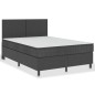 vidaXL Letto a Molle Grigio Scuro in Tessuto 180x200 cm vidaXL Letto a Molle Grigio Scuro in Tessuto 180x200 cm