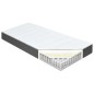 vidaXL Letto a Molle Grigio Scuro in Tessuto 180x200 cm vidaXL Letto a Molle Grigio Scuro in Tessuto 180x200 cm