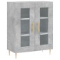 vidaXL Credenza Grigio Cemento 69,5x34x180 cm in Legno Multistrato vidaXL Credenza Grigio Cemento 69,5x34x180 cm in Legno Multistrato
