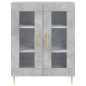 vidaXL Credenza Grigio Cemento 69,5x34x180 cm in Legno Multistrato vidaXL Credenza Grigio Cemento 69,5x34x180 cm in Legno Multistrato