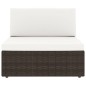 vidaXL Set Divani da Giardino 5 pz in Polyrattan Marrone vidaXL Set Divani da Giardino 5 pz in Polyrattan Marrone