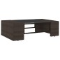 vidaXL Set Divani da Giardino 5 pz in Polyrattan Marrone vidaXL Set Divani da Giardino 5 pz in Polyrattan Marrone