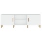 Mobile Porta TV Bianco 150x30x50 cm in Legno Multistrato Mobile Porta TV Bianco 150x30x50 cm in Legno Multistrato