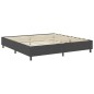 vidaXL Letto a Molle Grigio Scuro in Tessuto 200x200 cm vidaXL Letto a Molle Grigio Scuro in Tessuto 200x200 cm