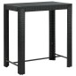 vidaXL Set Bar da Giardino 7 pz con Cuscini in Polyrattan Nero vidaXL Set Bar da Giardino 7 pz con Cuscini in Polyrattan Nero