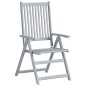 vidaXL Sedie da Giardino Reclinabili 6 pz con Cuscini Massello Acacia vidaXL Sedie da Giardino Reclinabili 6 pz con Cuscini Massello Acacia