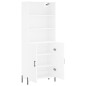 vidaXL Credenza Bianca 69,5x34x180 cm in Legno Multistrato vidaXL Credenza Bianca 69,5x34x180 cm in Legno Multistrato