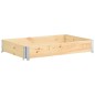 vidaXL Fioriera Rialzata 50x150 cm in Legno Massello di Pino vidaXL Fioriera Rialzata 50x150 cm in Legno Massello di Pino