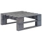 vidaXL Ottomana da Giardino Pallet in Legno di Pino Impregnato Grigio vidaXL Ottomana da Giardino Pallet in Legno di Pino Impregnato Grigio