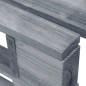 vidaXL Ottomana da Giardino Pallet in Legno di Pino Impregnato Grigio vidaXL Ottomana da Giardino Pallet in Legno di Pino Impregnato Grigio