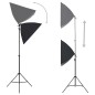 vidaXL Kit per Studio Fotografico con Luci Softbox e Fondali vidaXL Kit per Studio Fotografico con Luci Softbox e Fondali