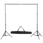 vidaXL Kit per Studio Fotografico con Luci Softbox e Fondali vidaXL Kit per Studio Fotografico con Luci Softbox e Fondali