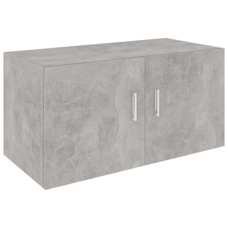 Armadietto da Parete Grigio Cemento 80x39x40 cm in Truciolato