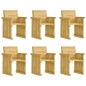 vidaXL Set Pranzo da Giardino 7pz con Cuscini Legno di Pino Impregnato vidaXL Set Pranzo da Giardino 7pz con Cuscini Legno di Pino Impregnato