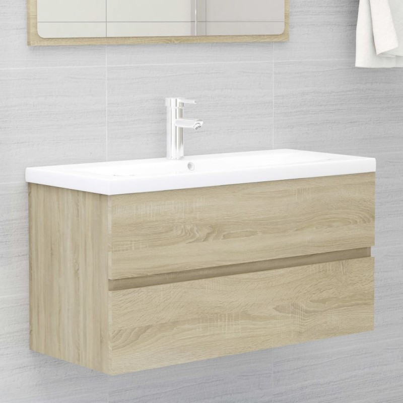 Mobile Sottolavabo Rovere Sonoma 90x38,5x45 cm in Truciolato Mobile Sottolavabo Rovere Sonoma 90x38,5x45 cm in Truciolato
